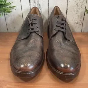 Benci Brothers Men\'s Leather Oxfords Shoes Size 42.5 Benci Brothers Black Leather Oxford Dress Shoes Mens Sz EUR  main image 4